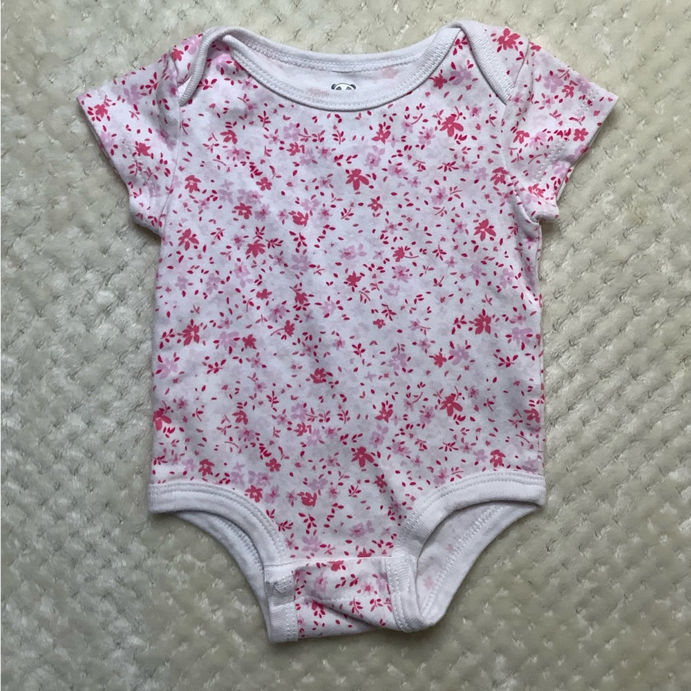 Rococo Floral Pattern Body Suit 3 Months 3M